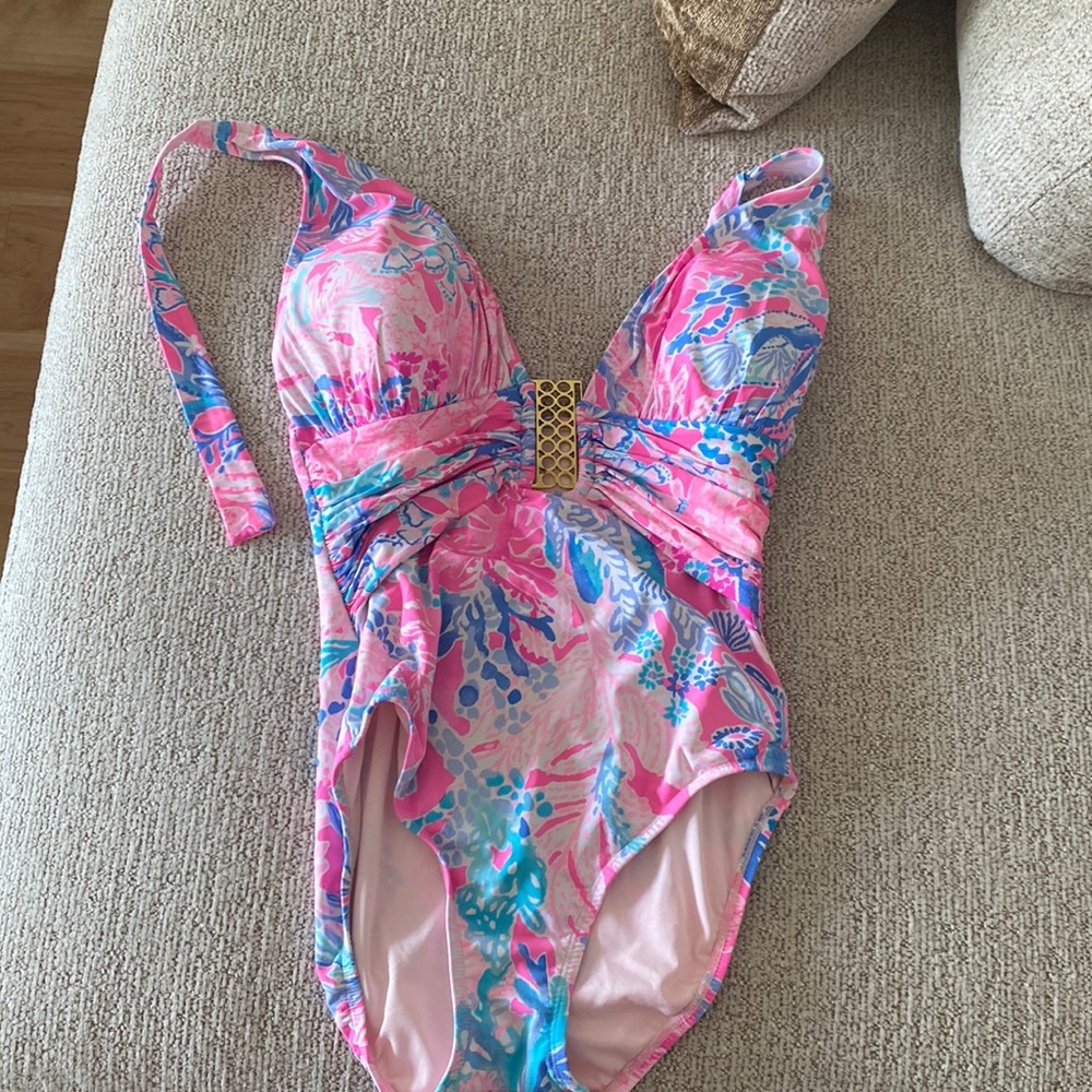 Lilly Pulitzer halter bathing suit